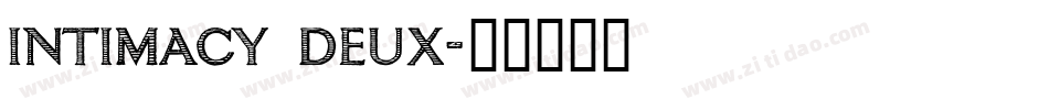 intimacy deux字体转换